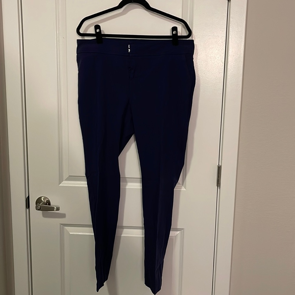 Navy Blue Trousers Dress Pants